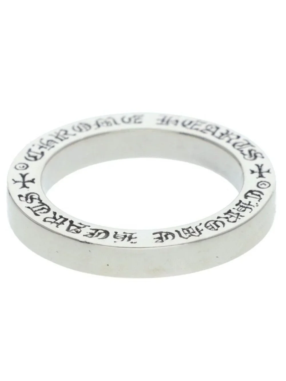 Chrome Hearts Spacer Pln Plain Silver Ring